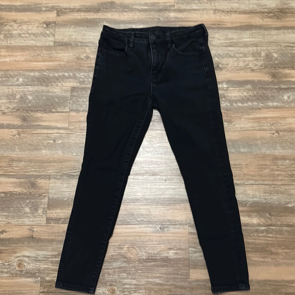 AEO black hi-rise jeggings